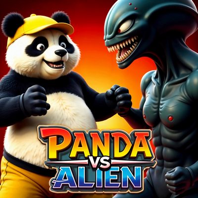Panda Vs Alien